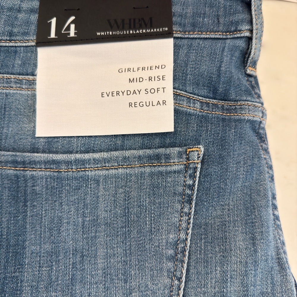 White House Black Market Light Blue Girlfriend Jeans
